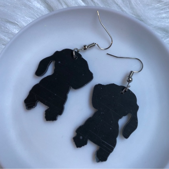 Colorful puppy dog earrings - Picture 3 of 3